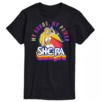Мужская футболка SheRa My Honor My Power с графическим рисунком Licensed Character, черный