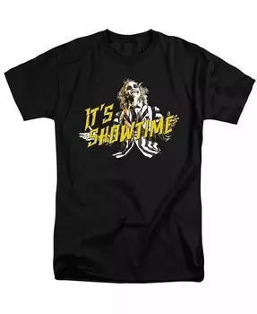 Мужская футболка Showtime с коротким рукавом для взрослых Beetlejuice, черный