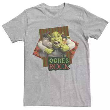 Мужская футболка Shrek The Third Ogres Rock Best Friends Licensed Character