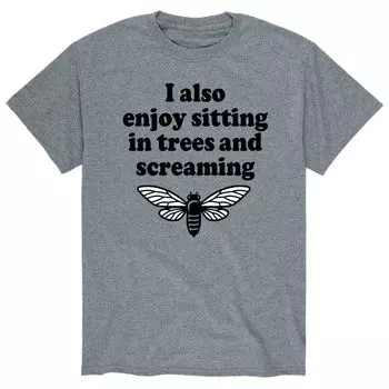 Мужская футболка «Сидя на деревьях» Licensed Character