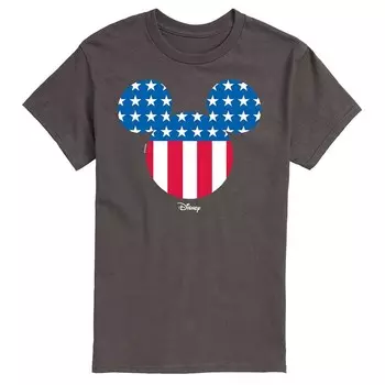 Мужская футболка силуэта с рисунком Микки Мауса Disney's, цвет Charcoal