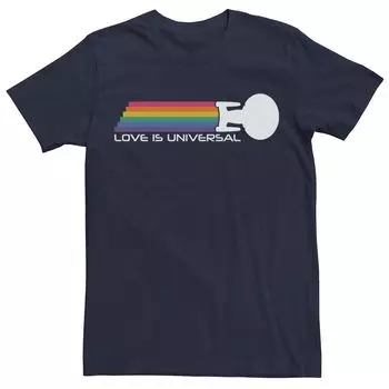 Мужская футболка силуэта Star Trek Love Is Universal в радужную полоску Licensed Character