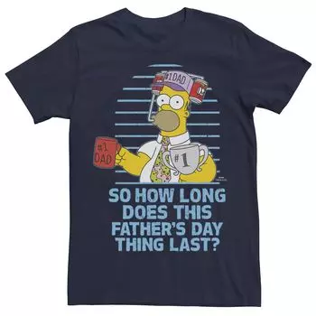 Мужская футболка Simpsons Father's Day Homer So How Long... Licensed Character