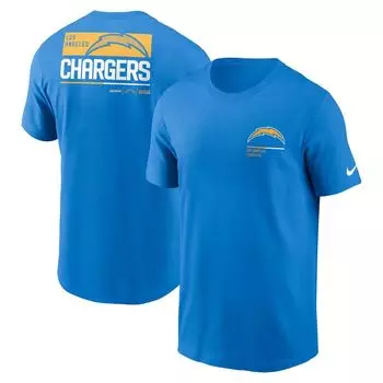 Мужская футболка синего цвета Los Angeles Chargers Team Incline Nike
