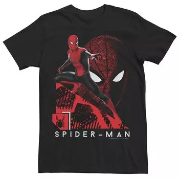 Мужская футболка слинг-слинг с изображением Человека-паука Tech Collage Mash Up Web Marvel