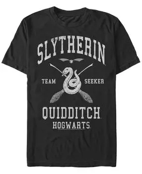 Мужская футболка slytherin seeker с круглым вырезом и короткими рукавами Fifth Sun, черный