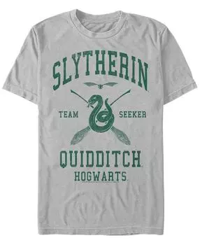 Мужская футболка slytherin seeker с круглым вырезом и короткими рукавами Fifth Sun, серебряный