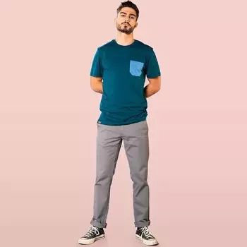 Мужская футболка Snap Climbing, цвет asphalt blue