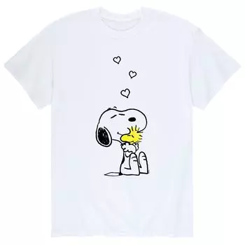 Мужская футболка Snoopy Hugs & Love цвета арахиса Licensed Character