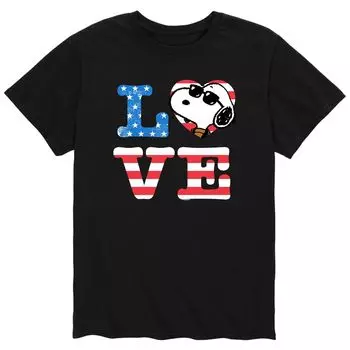 Мужская футболка Snoopy Love с арахисом Licensed Character