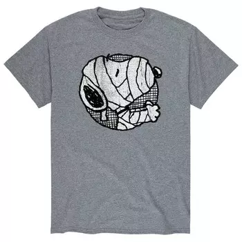 Мужская футболка Snoopy Mummy Snoopy цвета арахиса Licensed Character, серый
