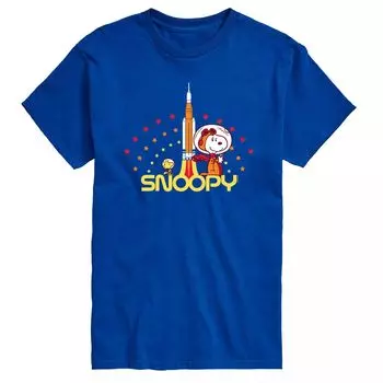 Мужская футболка Snoopy Rocket арахисового цвета Licensed Character
