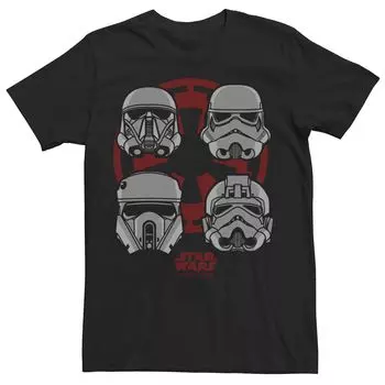 Мужская футболка со шлемом штурмовика «Звёздные войны: Изгой-один» Empire Logo Licensed Character, черный