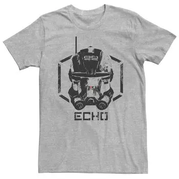Мужская футболка со штампом «Звездные войны» The Bad Batch Echo Helmet Licensed Character