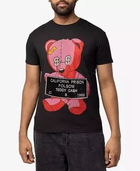 Мужская футболка со стразами и изображением животных X-Ray, черный