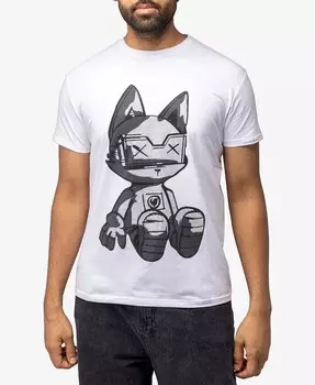 Мужская футболка со стразами и изображением животных X-Ray, белый