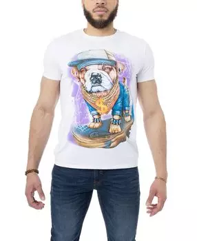 Мужская футболка со стразами и изображением животных X-Ray