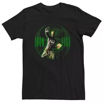 Мужская футболка со светящимся логотипом Marvel Iron Fist Licensed Character