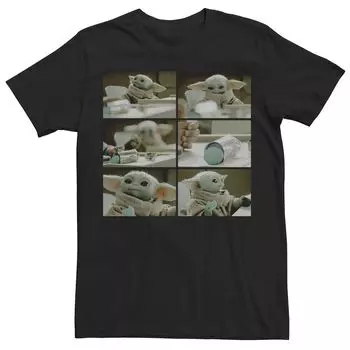 Мужская футболка со вставками Star Wars The Child Snack Time Licensed Character