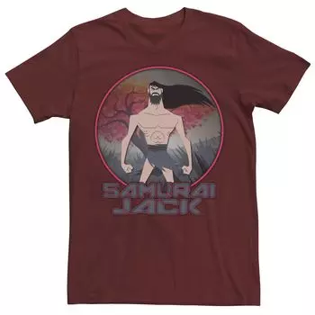 Мужская футболка со значком Cartoon Network Samurai Jack The Meditating Warrior Licensed Character