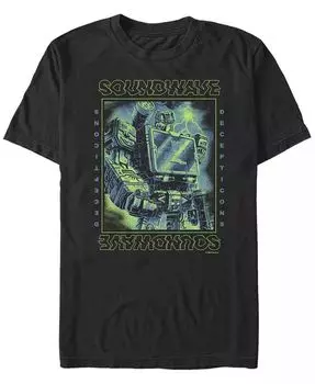 Мужская футболка Soundwave с коротким рукавом и круглым вырезом Fifth Sun, черный