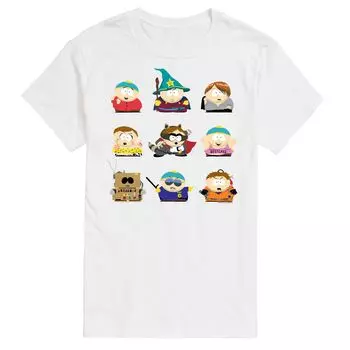 Мужская футболка South Park Cartman Grid Licensed Character