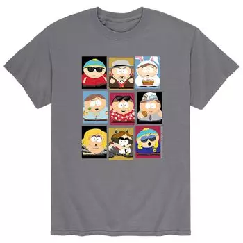 Мужская футболка South Park Faces Of Cartman Licensed Character