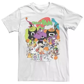 Мужская футболка Space Jam Big Group Shot Licensed Character, белый