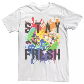 Мужская футболка Splatoon Stay Fresh с логотипом Splat Licensed Character