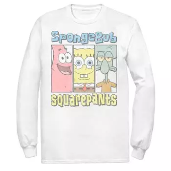 Мужская футболка Sponge Bob SquarePants Trio со вставками Licensed Character