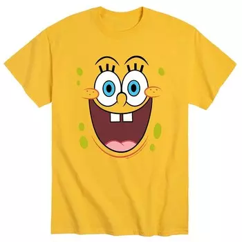 Мужская футболка SpongeBob Happy Face Licensed Character, желтый