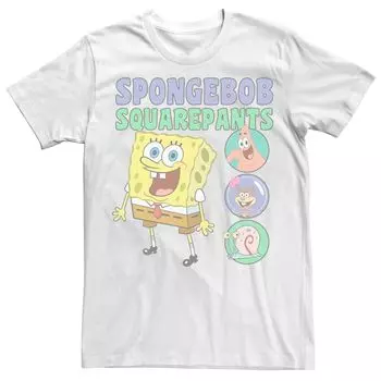 Мужская футболка SpongeBob SquarePants Friends In Bubbles Licensed Character