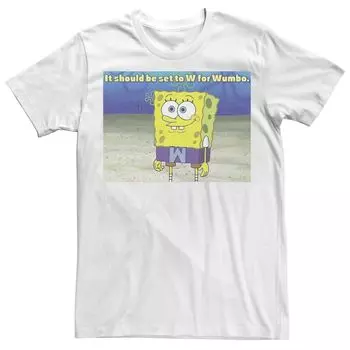 Мужская футболка SpongeBob SquarePants SpongeBob W for Wumbo Clip Tee Licensed Character