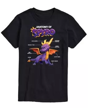 Мужская футболка spyro anatomy AIRWAVES, черный