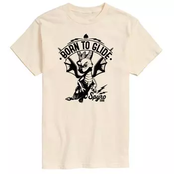 Мужская футболка Spyro Born To Glide Licensed Character