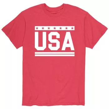 Мужская футболка США с двумя полосками Licensed Character