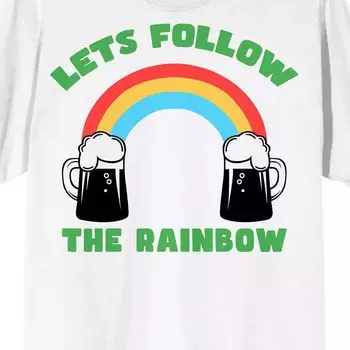 Мужская футболка St. Pats Let's Follow the Rainbow Licensed Character