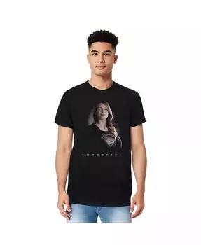 Мужская футболка Stand с коротким рукавом для взрослых Supergirl, черный
