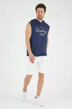 Мужская футболка стандартного кроя с капюшоном SPR22TS118 Sperlife, индиго