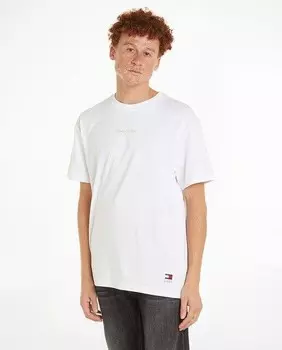 Мужская футболка стандартного кроя с короткими рукавами Tommy Jeans, белый