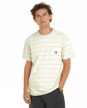 Мужская футболка стандартного кроя с короткими рукавами Tommy Jeans, белый