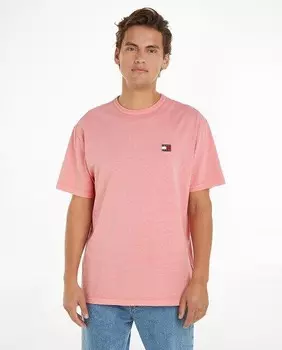 Мужская футболка стандартного кроя с короткими рукавами Tommy Jeans, лососевый