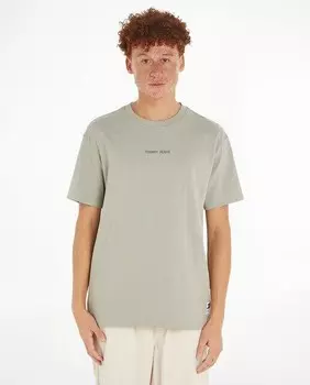 Мужская футболка стандартного кроя с короткими рукавами Tommy Jeans, хаки