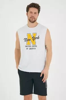 Мужская футболка стандартного кроя с круглым вырезом с принтом N SPR22TS117 Sperlife, светло-серый