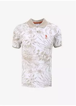 Мужская футболка стандартного кроя светло-хаки TARASA U.S. Polo Assn., светлый хаки