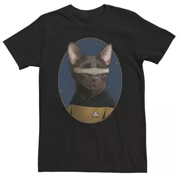 Мужская футболка Star Trek LaForge Cat Formation Licensed Character