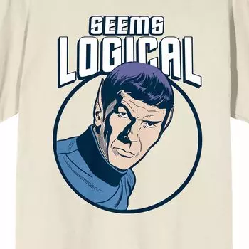 Мужская футболка Star Trek Logical Spock Licensed Character