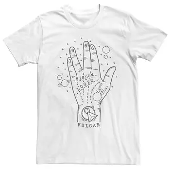 Мужская футболка Star Trek: оригинальная серия Trek Palm Tee Licensed Character