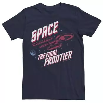 Мужская футболка Star Trek Original Series Final Frontier в стиле поп-музыки Licensed Character