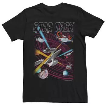 Мужская футболка Star Trek Original Series Planetary Battle Tee Licensed Character